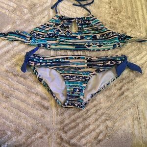 two piece bathing suit